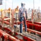 construction workers working on a building