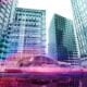 futuristic car in a futuristic city