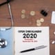 document on the table with open enrollment on it with healthcare equipment like pills and stethoscope on the table